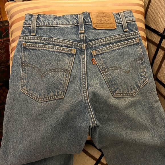 Vintage Levi's 550 Orange Tab Jeans - Picture 3 of 4